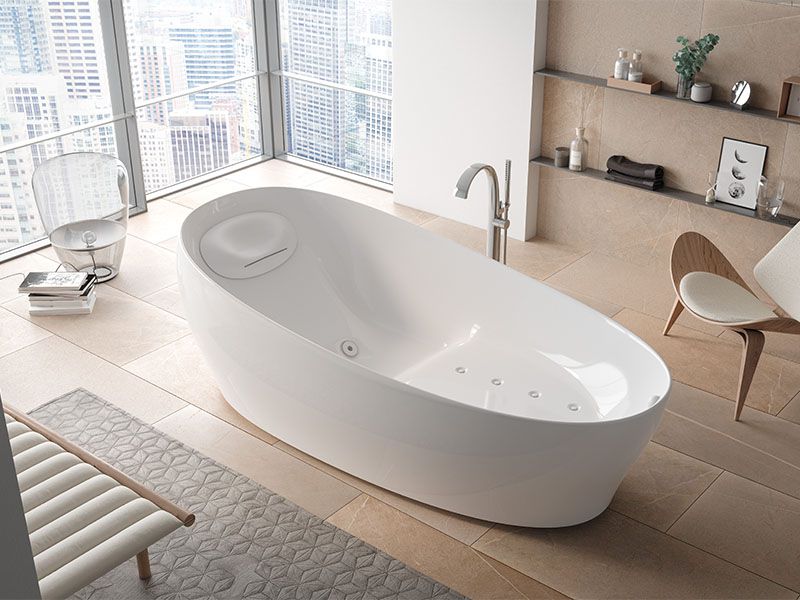 Bad mit Wanne: Ein Ort der Entspannung und des Wohlbefindens () Bad mit Wanne: Ein Ort der Entspannung und des Wohlbefindens